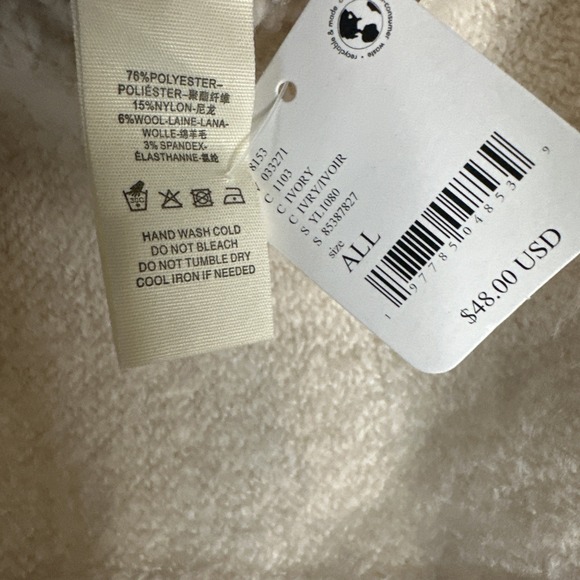 NWT Free People Crop Beige One Size - Picture 3 of 4